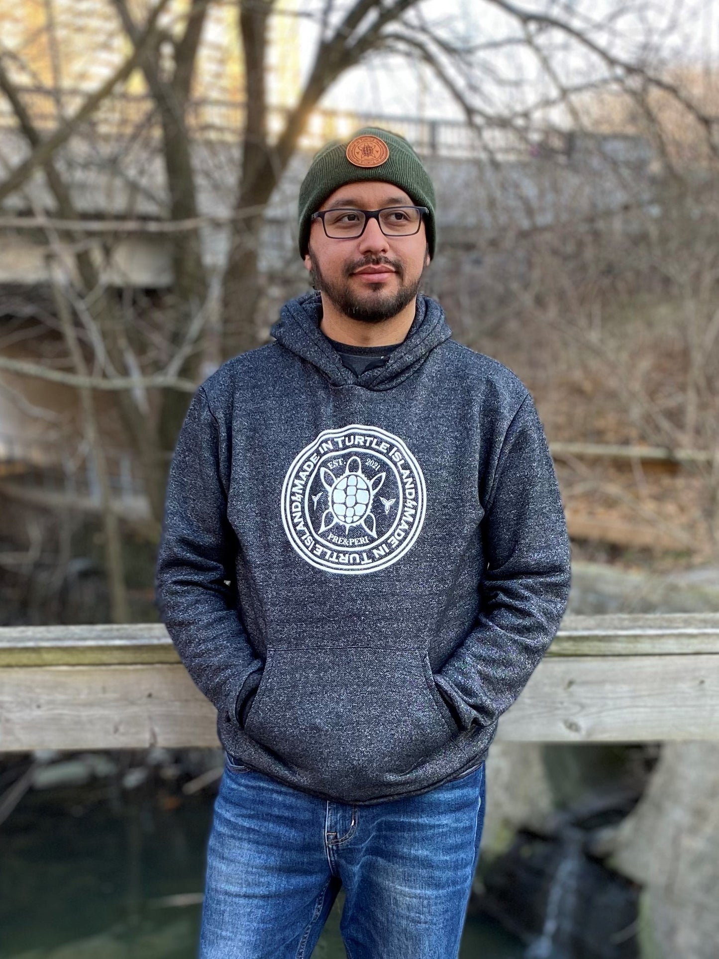 Made in Turtle Island Marled Hoodie
