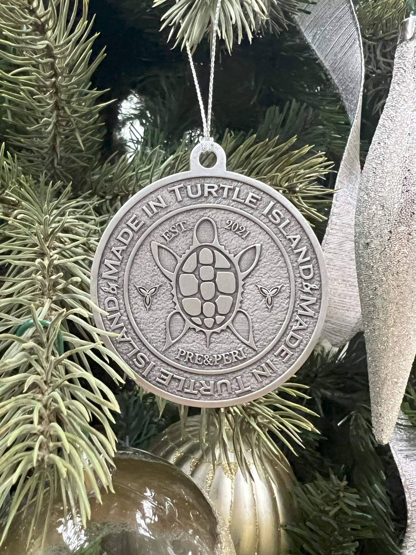 Made in Turtle Island Pewter Ornament